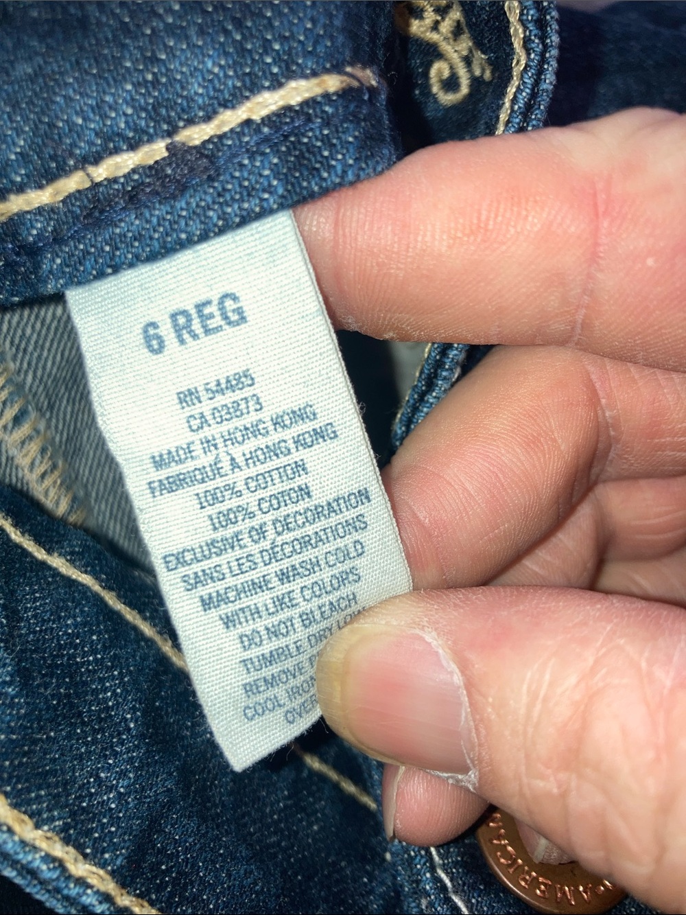 American Eagle Outfitters Dark Blue Flare Jeans - Picture 3 of 10
